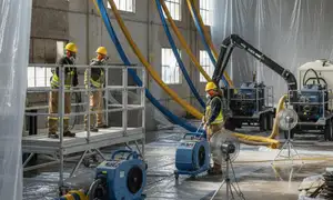 Structural drying equipment for Santa Rosa, CA water damage restoration service